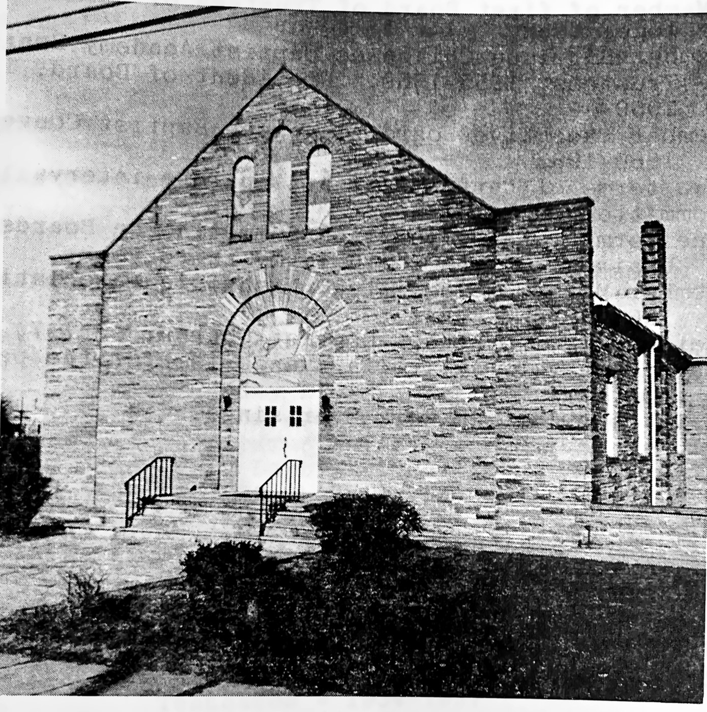 The stone church built in 1940-41, 1940 to 1973